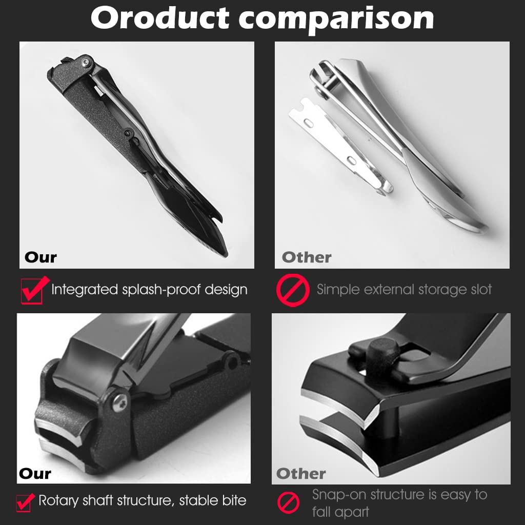 MAYCREATE Nail Clippers For Men Nail File Set Stainless Steel Foldable Nail Cutter with Organizer Case Anti Splash Nail Clipper Toenail Clippers Travel Portable Nail Clipper MAYCREATE Nail Clippers For Men Nail File Set Stainless Steel Foldable Nail Cutter with Organizer Case Anti Splash Nail Clipper Toenail Clippers Travel Portable Nail Clipper